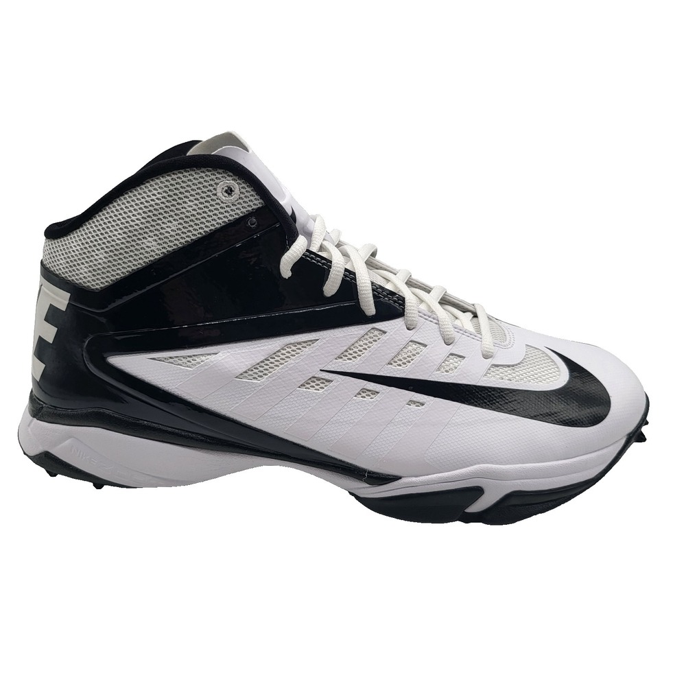 Nike Vapor Pro 3/4 Destroyer Turf Mens 13 White Black Football Shoes 527879-100